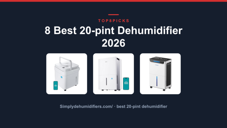 8 Best 20-pint Dehumidifier 2026