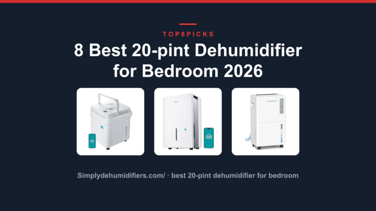 8 Best 20-pint Dehumidifier for Bedroom 2026