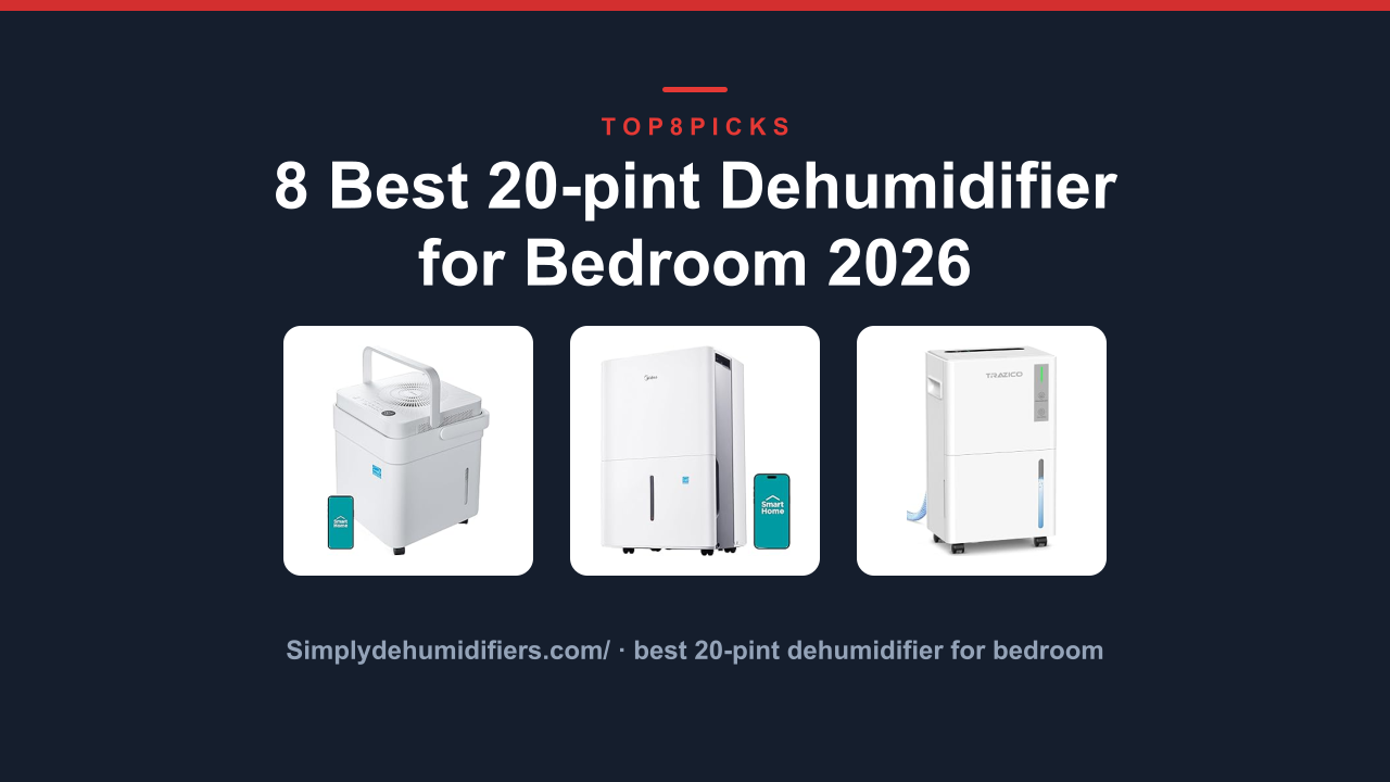 8 Best 20-pint Dehumidifier for Bedroom 2026