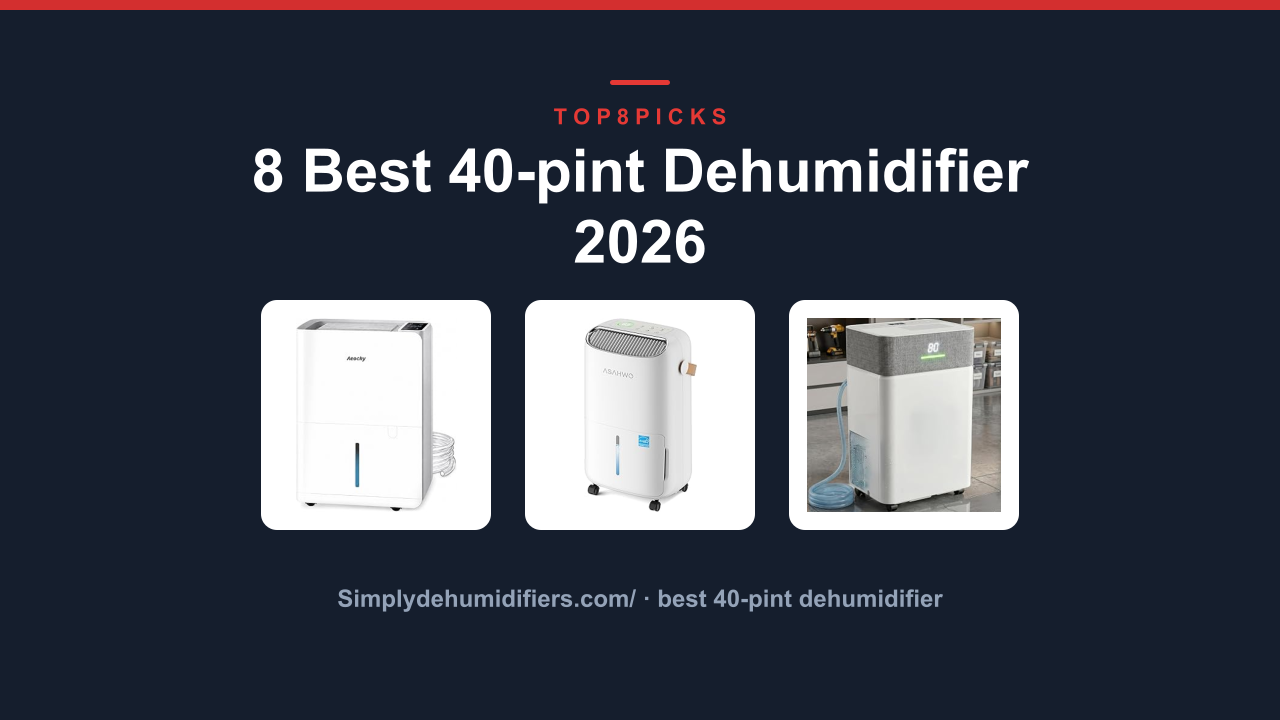 8 Best 40-pint Dehumidifier 2026