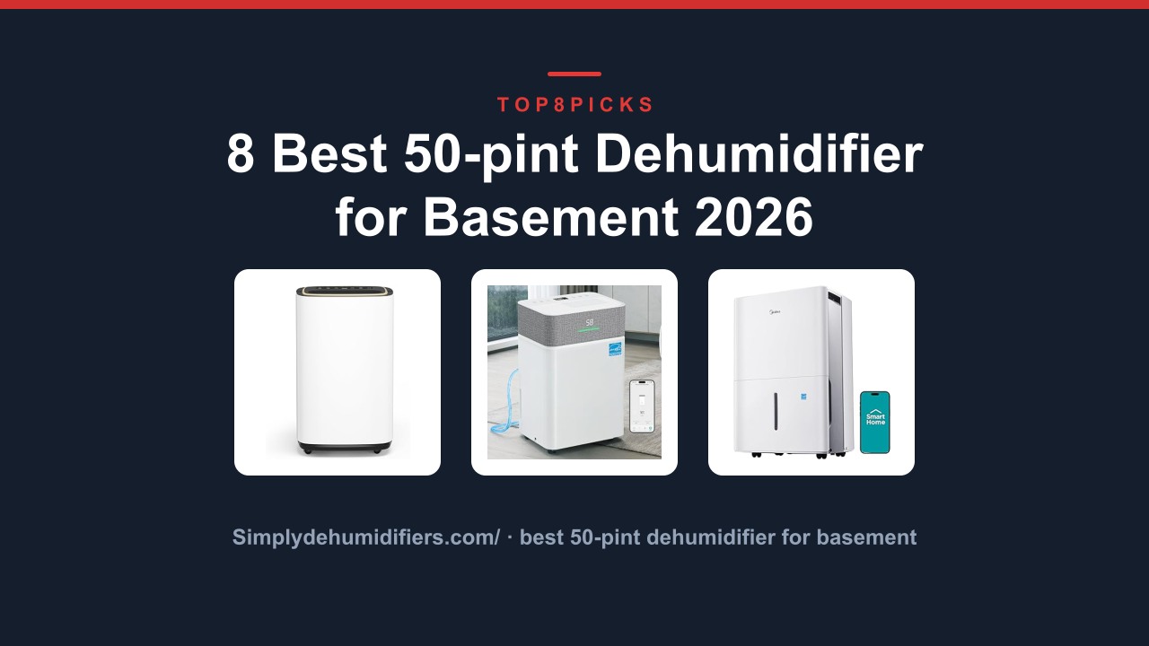 8 Best 50-pint Dehumidifier for Basement 2026