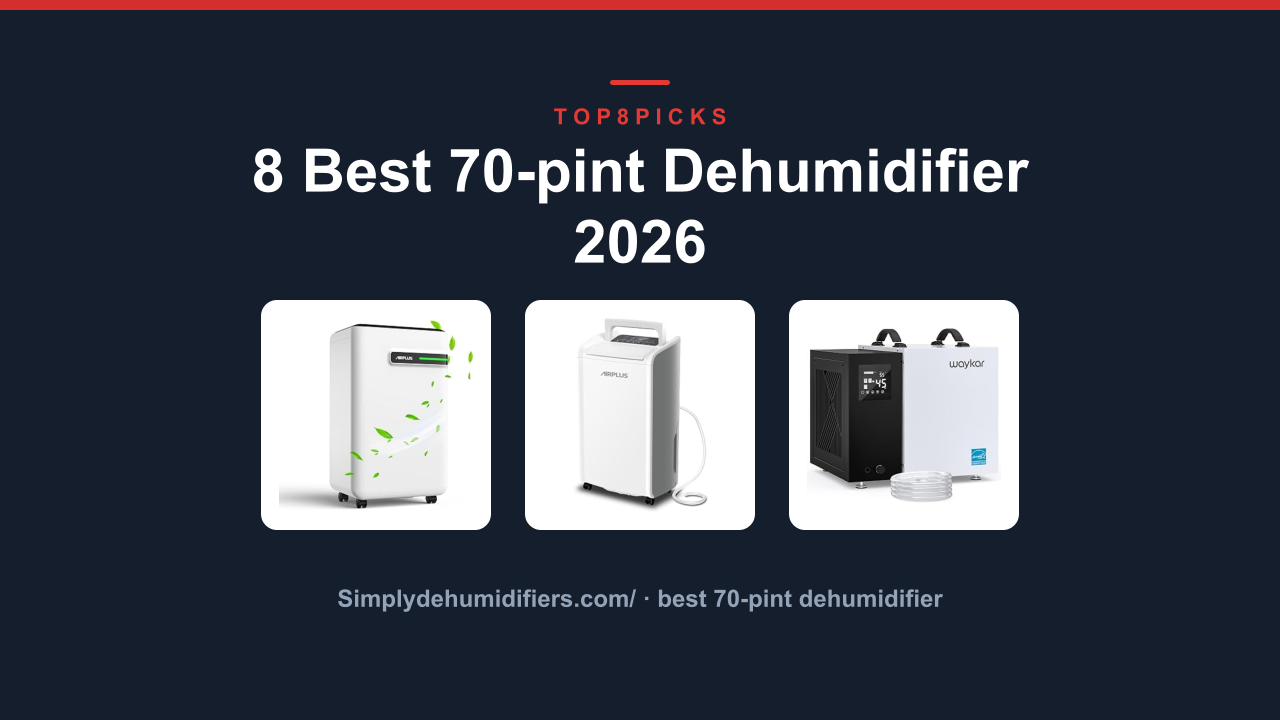 8 Best 70-pint Dehumidifier 2026