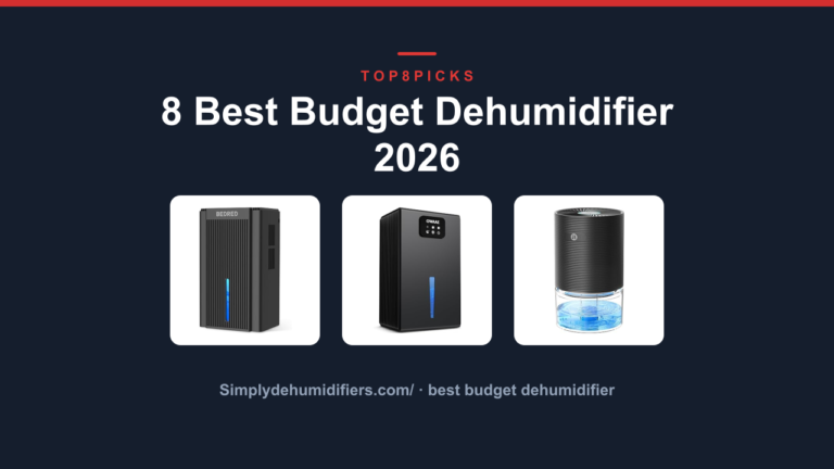 8 Best Budget Dehumidifier 2026