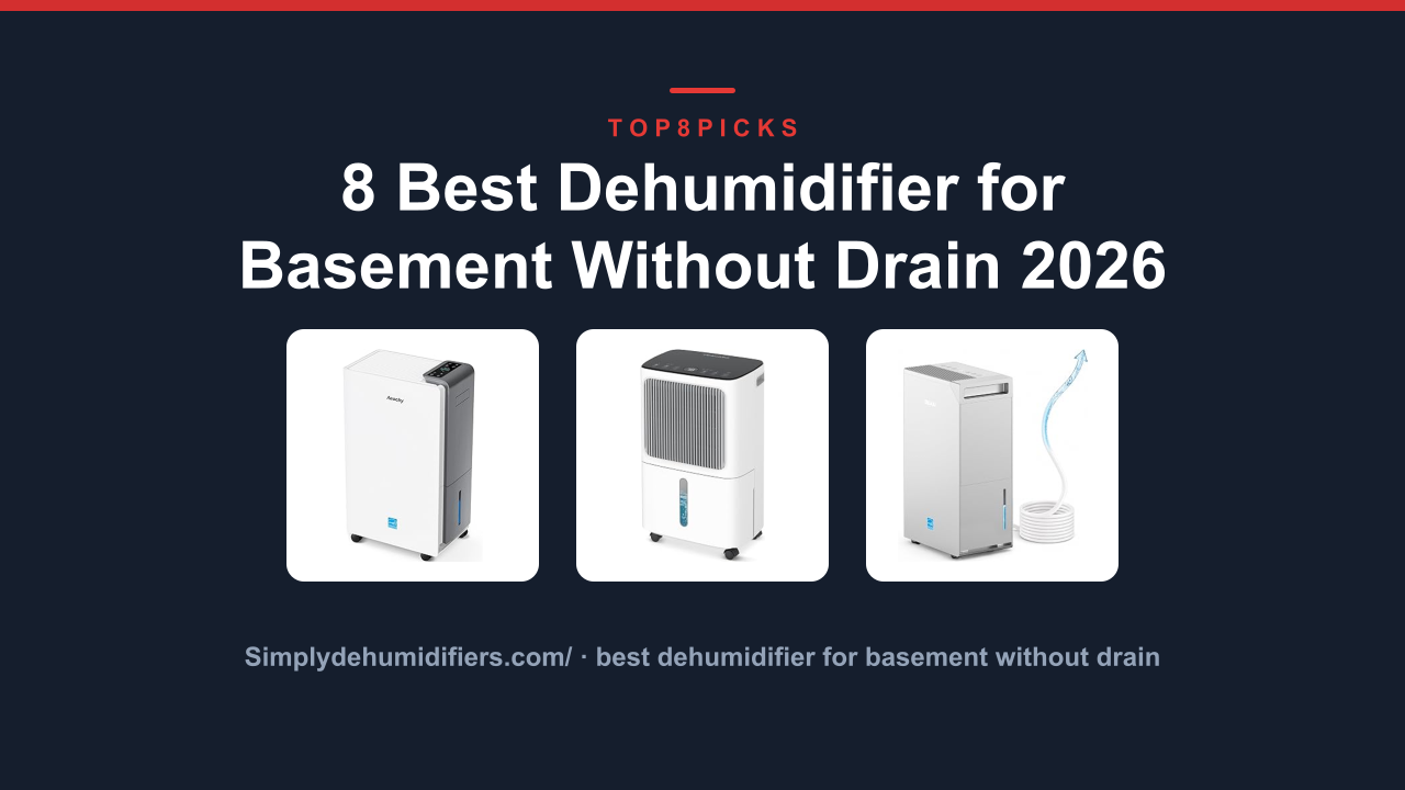 8 Best Dehumidifier for Basement Without Drain 2026