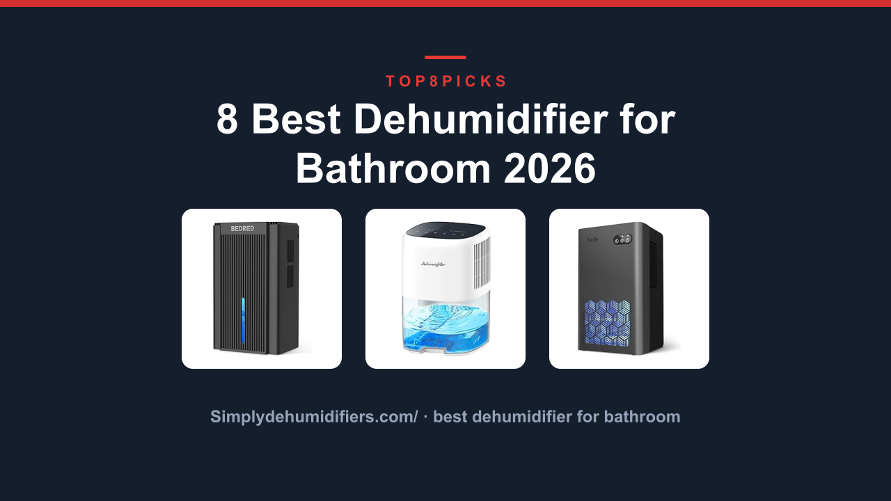 8 Best Dehumidifier for Bathroom 2026