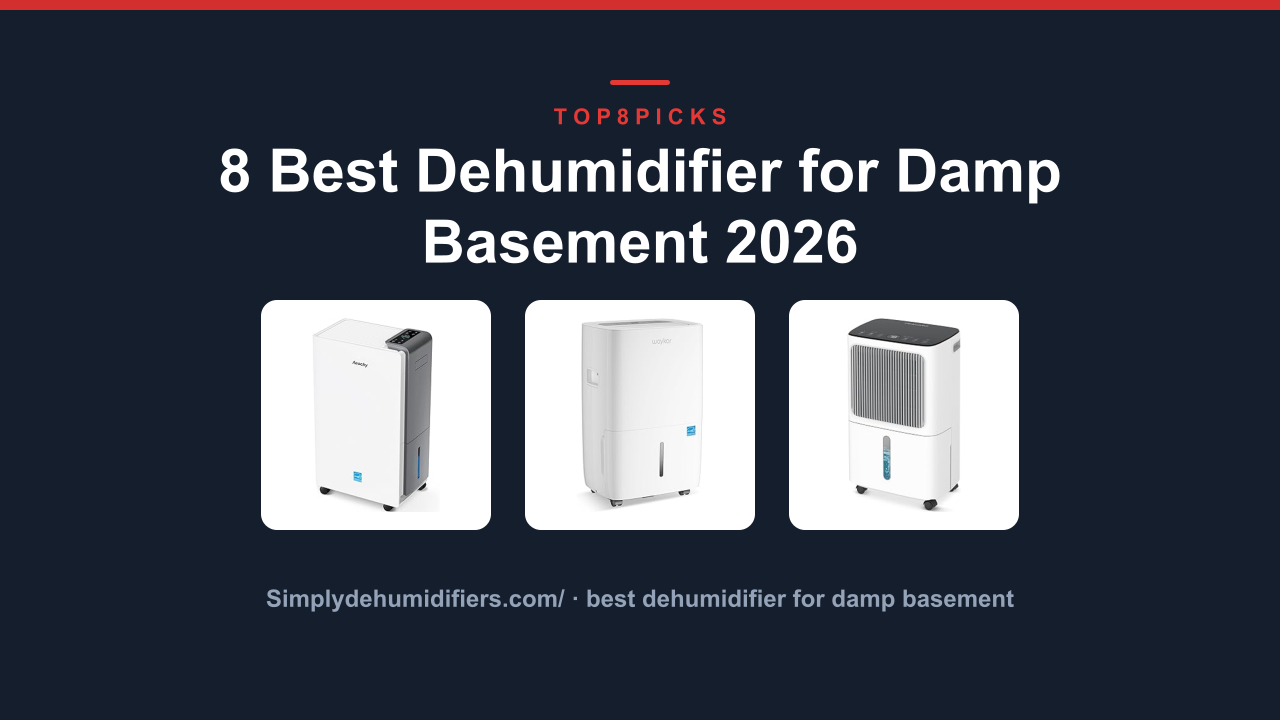 8 Best Dehumidifier for Damp Basement 2026