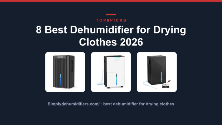 8 Best Dehumidifier for Drying Clothes 2026
