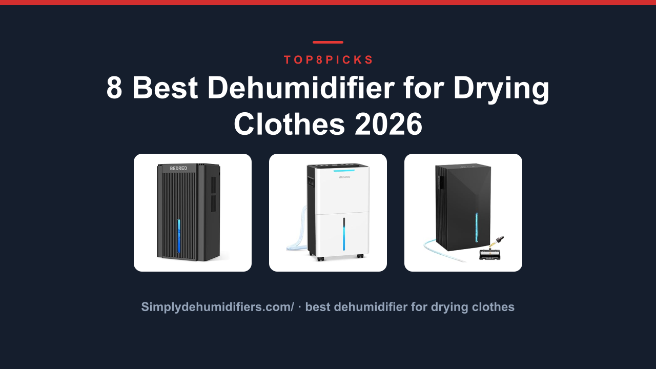 8 Best Dehumidifier for Drying Clothes 2026