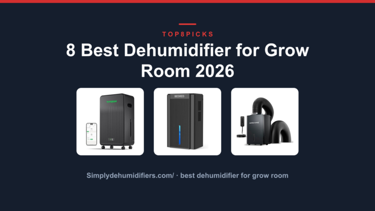 8 Best Dehumidifier for Grow Room 2026