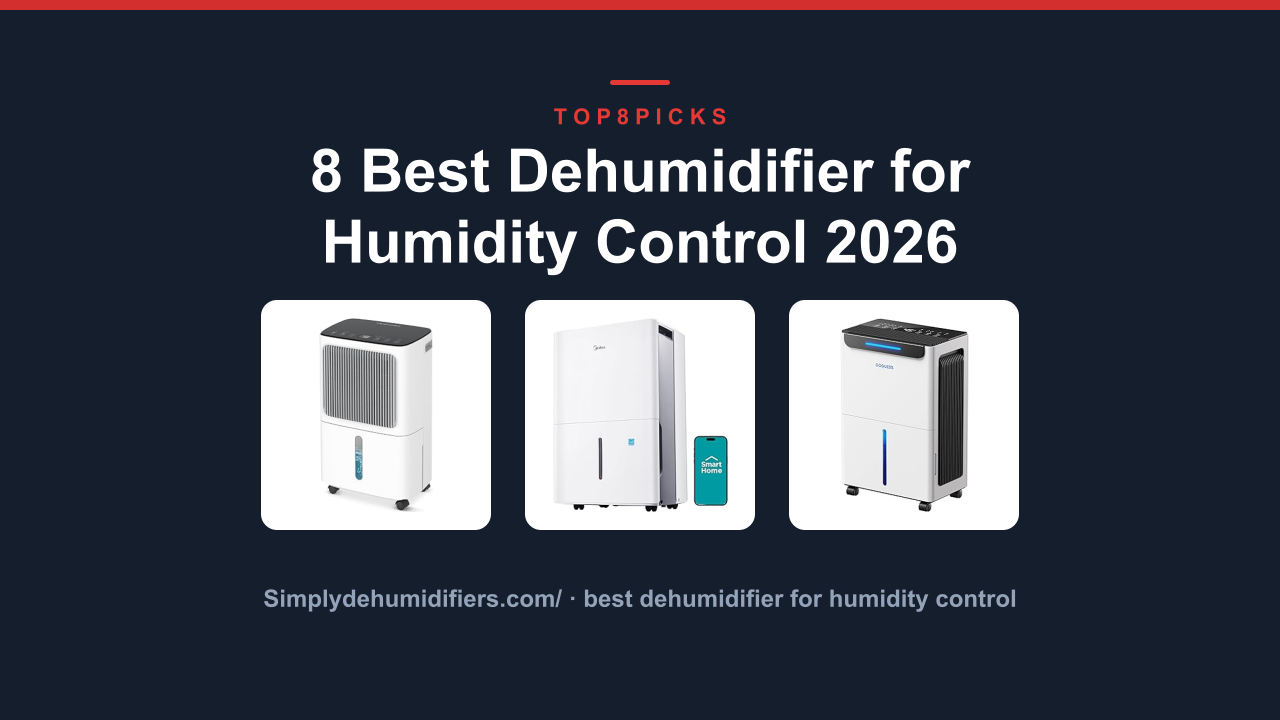 8 Best Dehumidifier for Humidity Control 2026