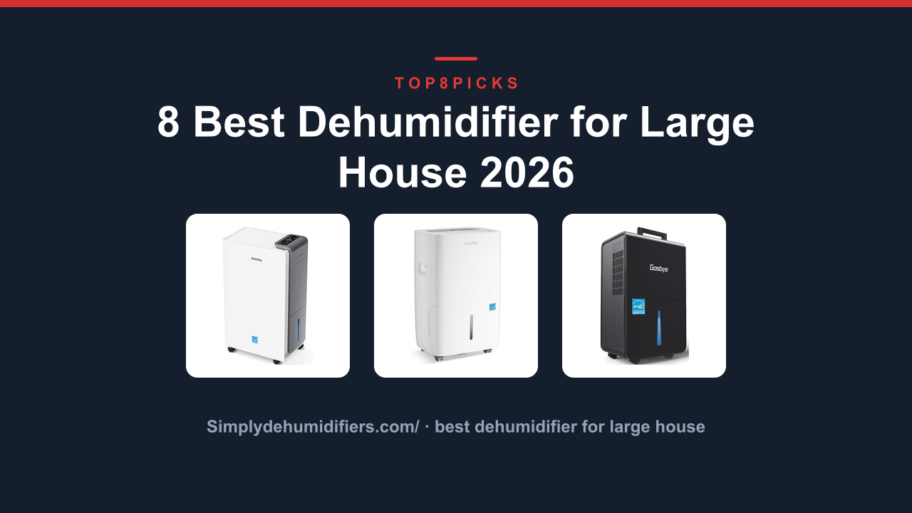 8 Best Dehumidifier for Large House 2026