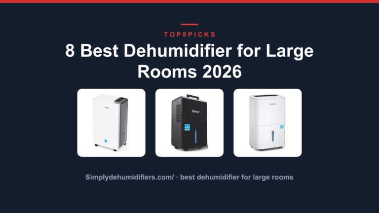 8 Best Dehumidifier for Large Rooms 2026