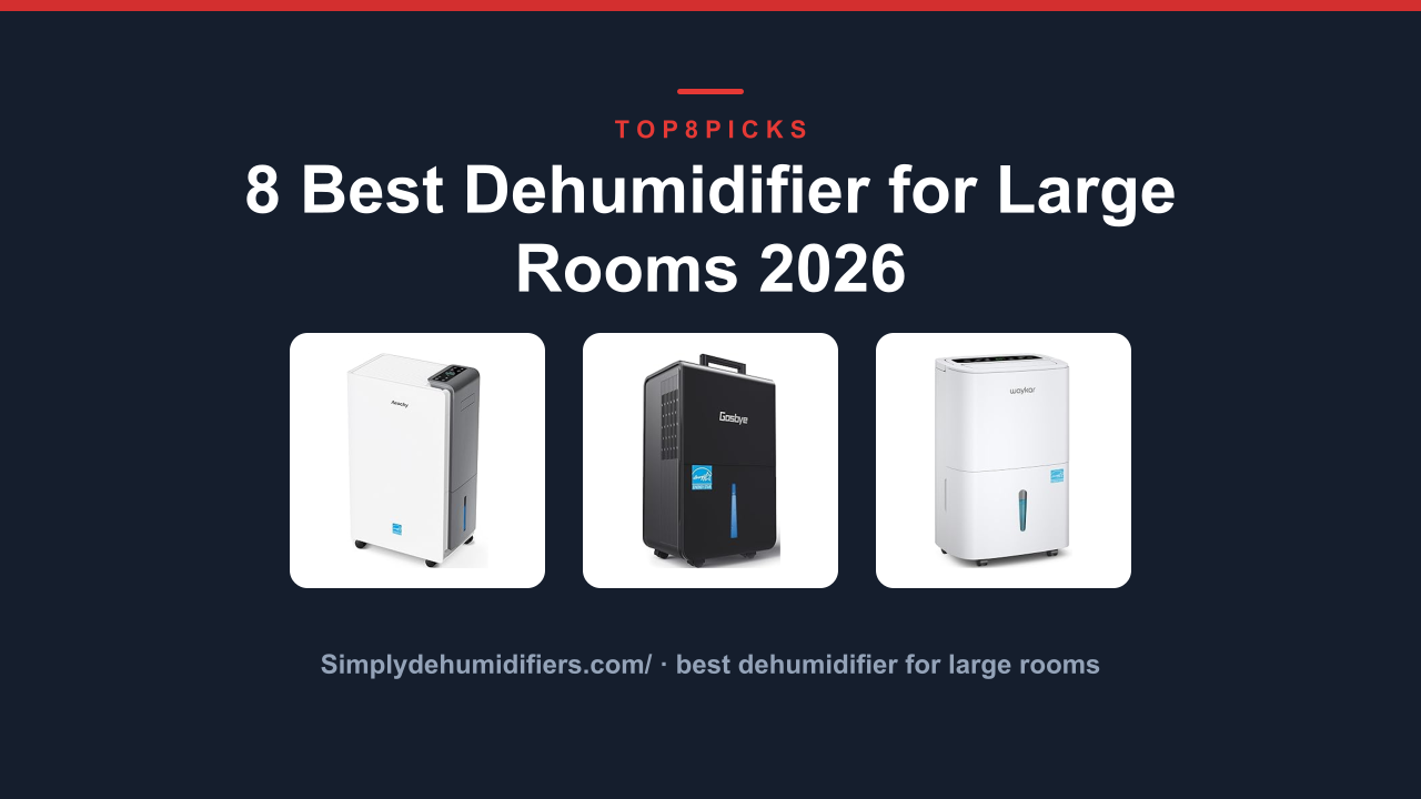 8 Best Dehumidifier for Large Rooms 2026