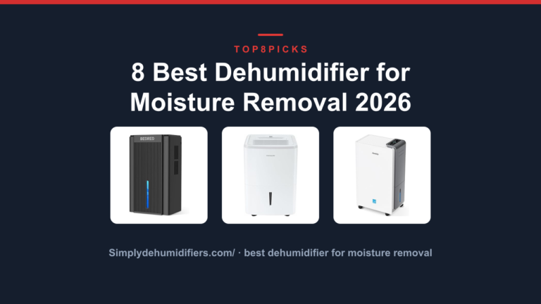 8 Best Dehumidifier for Moisture Removal 2026