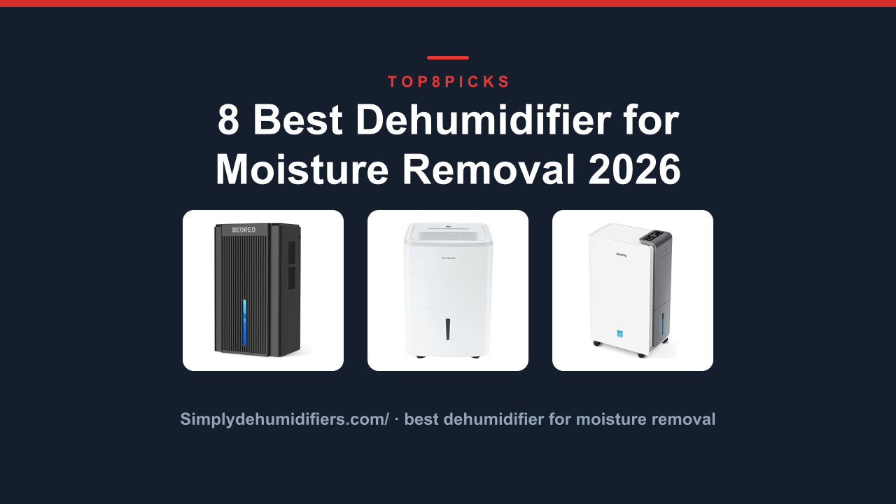 8 Best Dehumidifier for Moisture Removal 2026