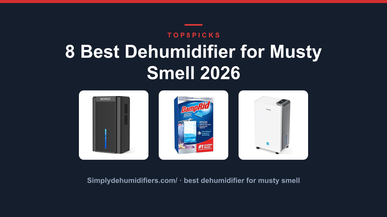 8 Best Dehumidifier for Musty Smell 2026