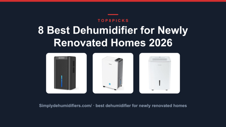 8 Best Dehumidifier for Newly Renovated Homes 2026