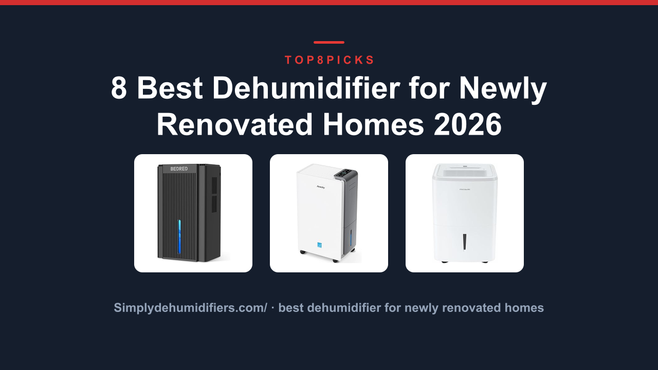 8 Best Dehumidifier for Newly Renovated Homes 2026