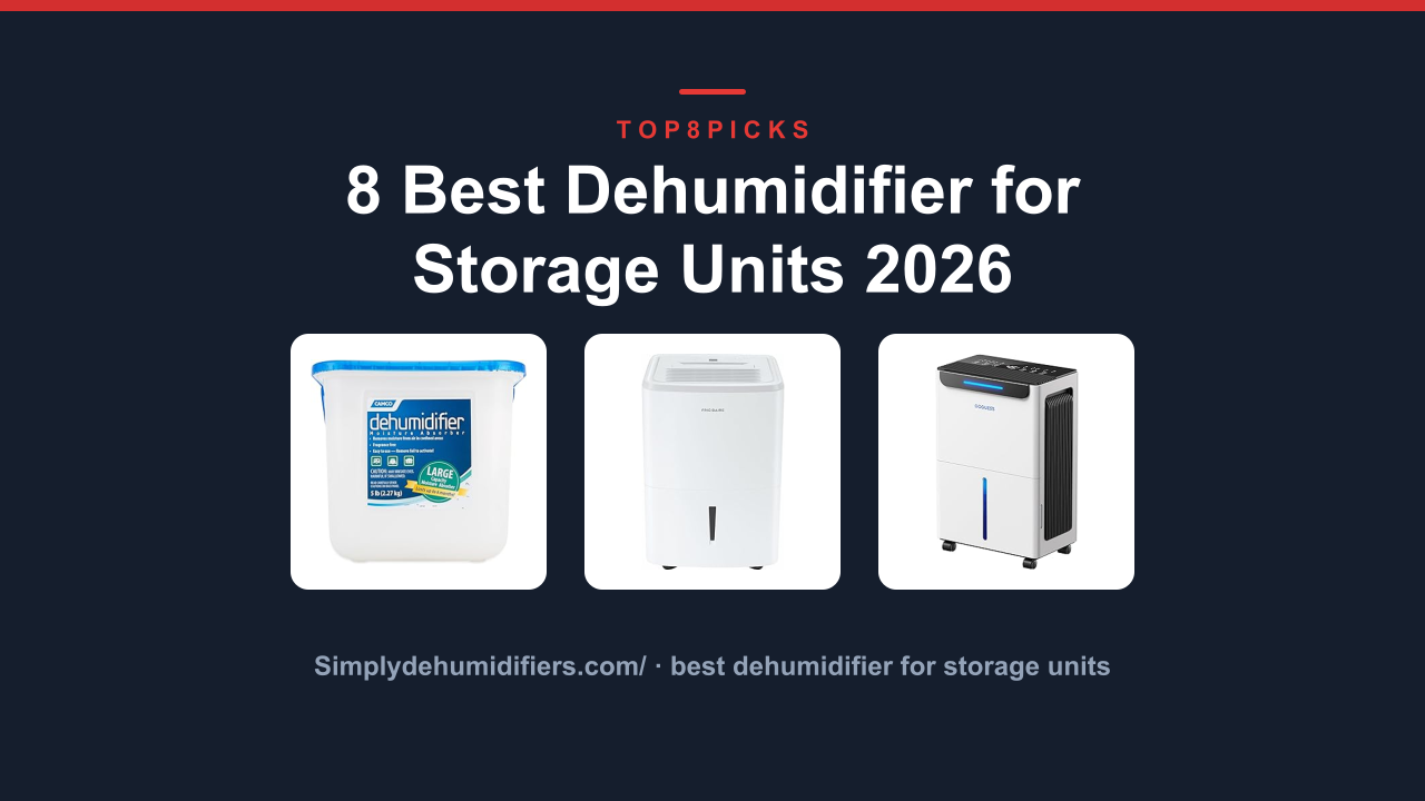8 Best Dehumidifier for Storage Units 2026