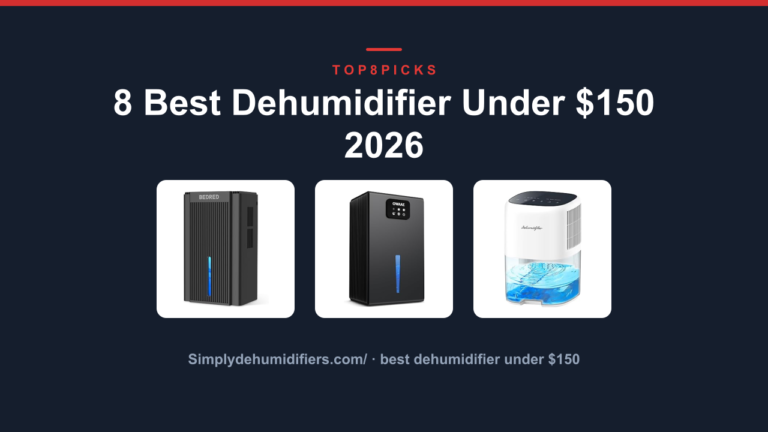 8 Best Dehumidifier Under $150 2026