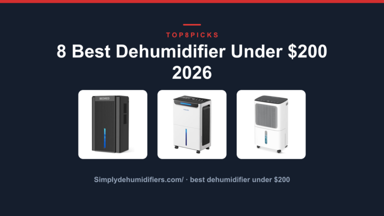 8 Best Dehumidifier Under $200 2026
