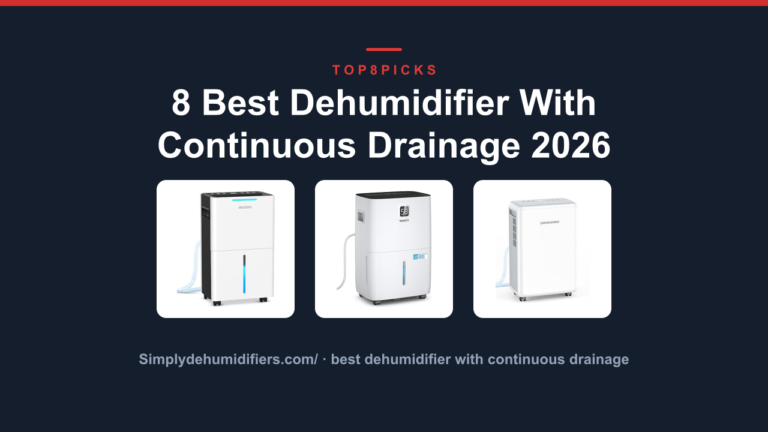 8 Best Dehumidifier With Continuous Drainage 2026