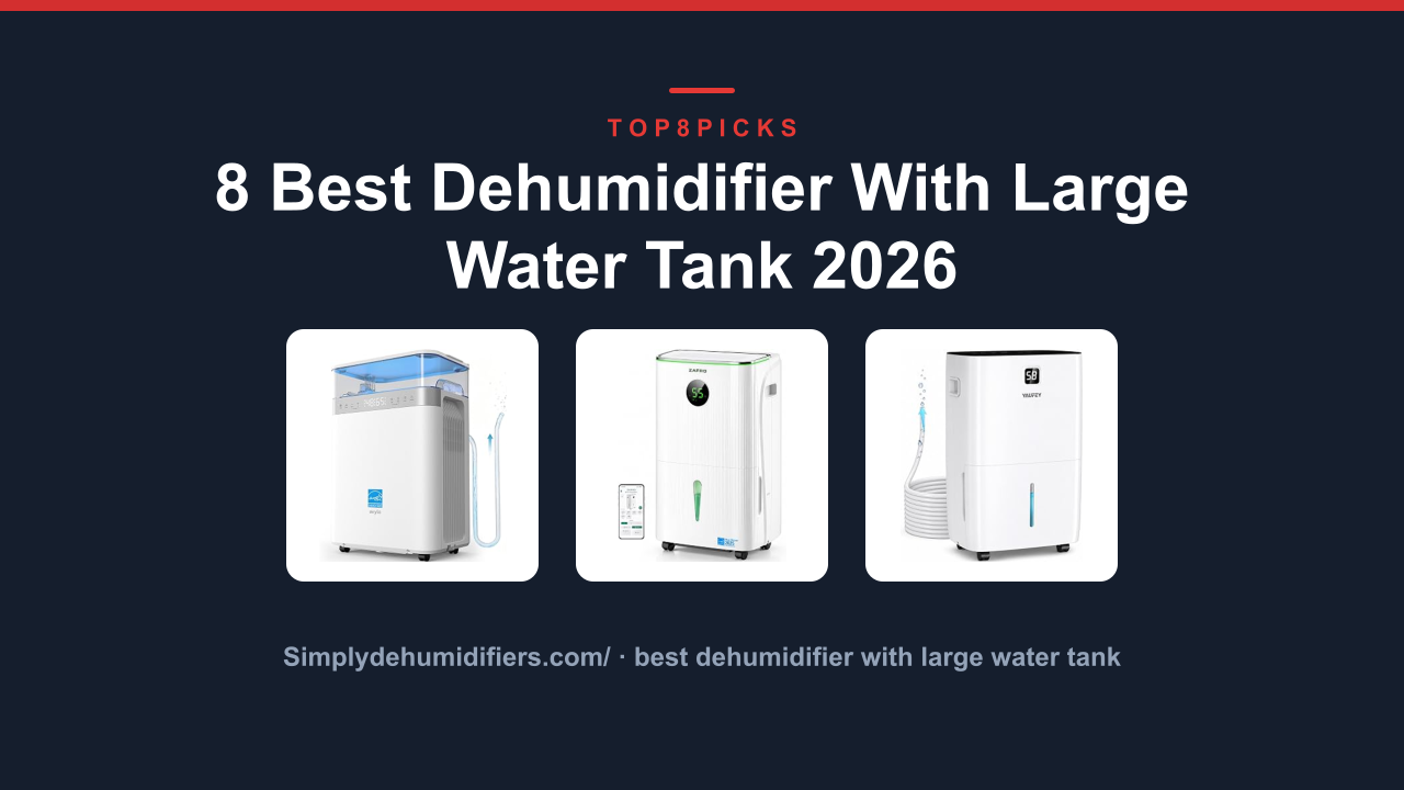 8 Best Dehumidifier With Large Water Tank 2026