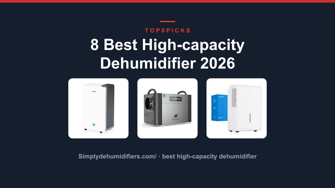 8 Best High-capacity Dehumidifier 2026