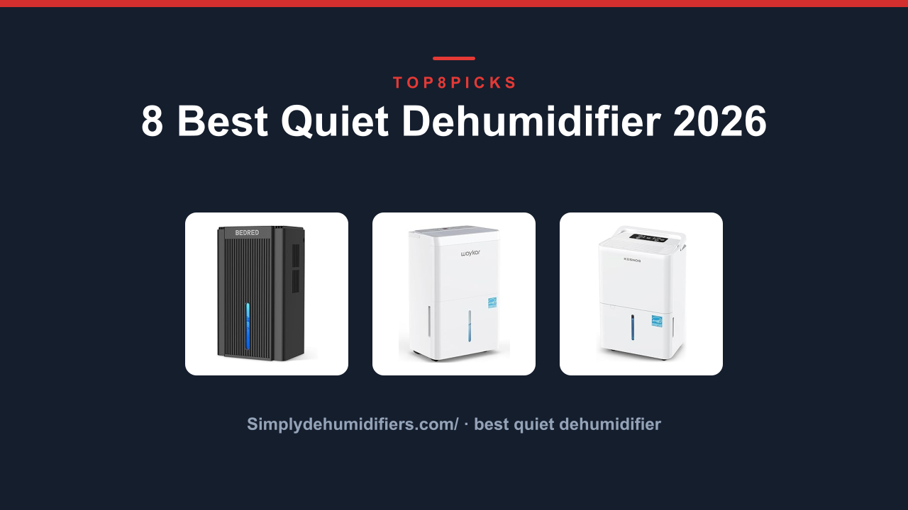 8 Best Quiet Dehumidifier 2026