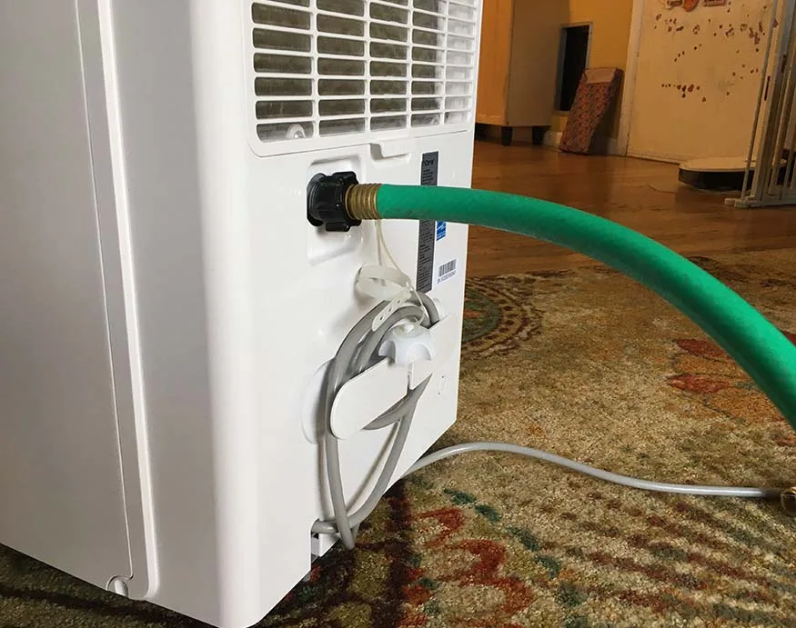 continuous drain hose connection