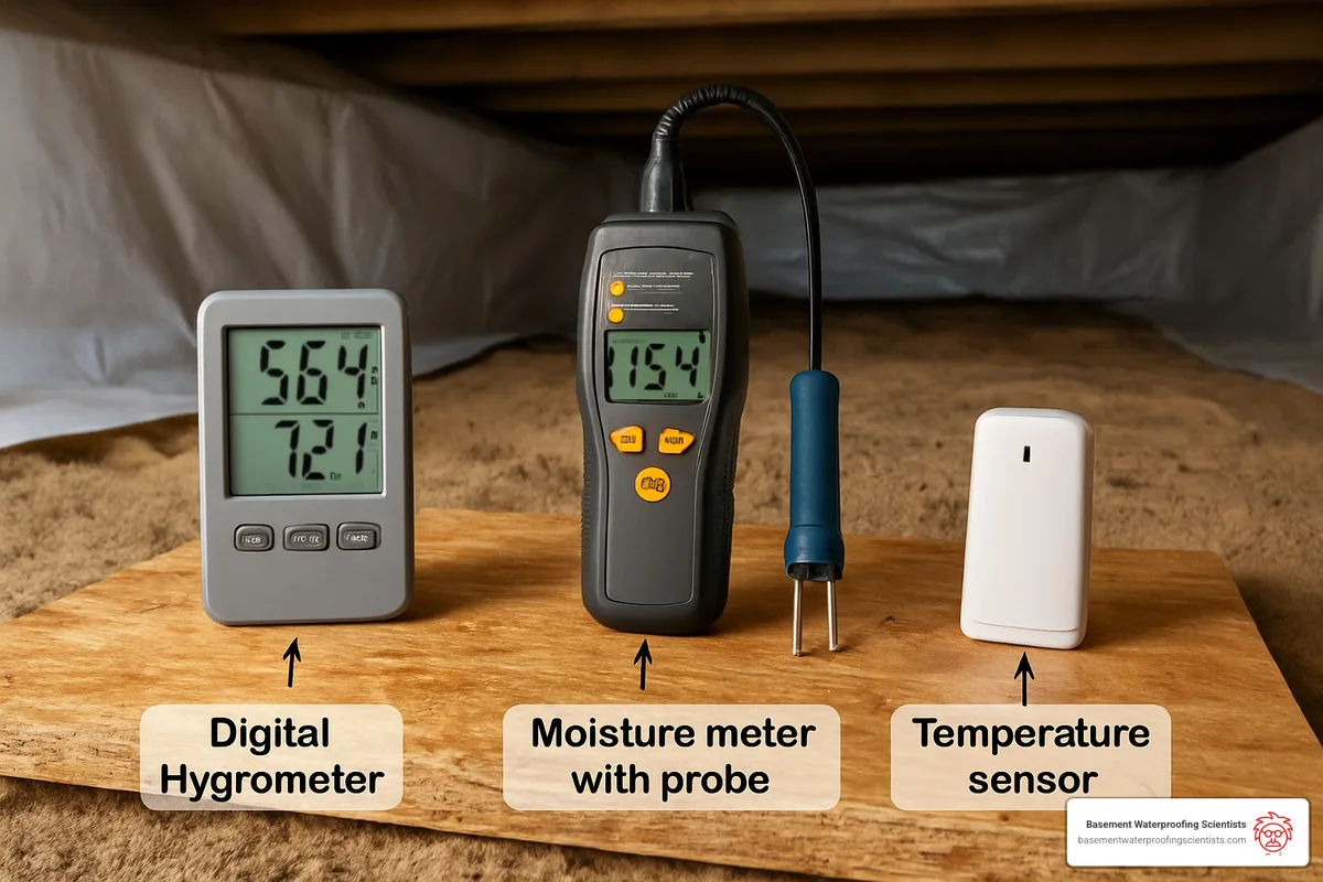 crawl space humidity measurement