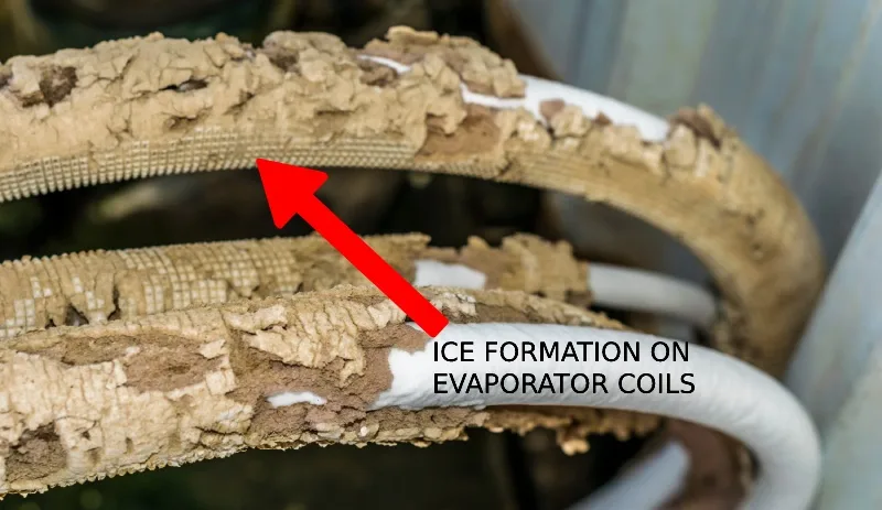 dehumidifier frozen coils