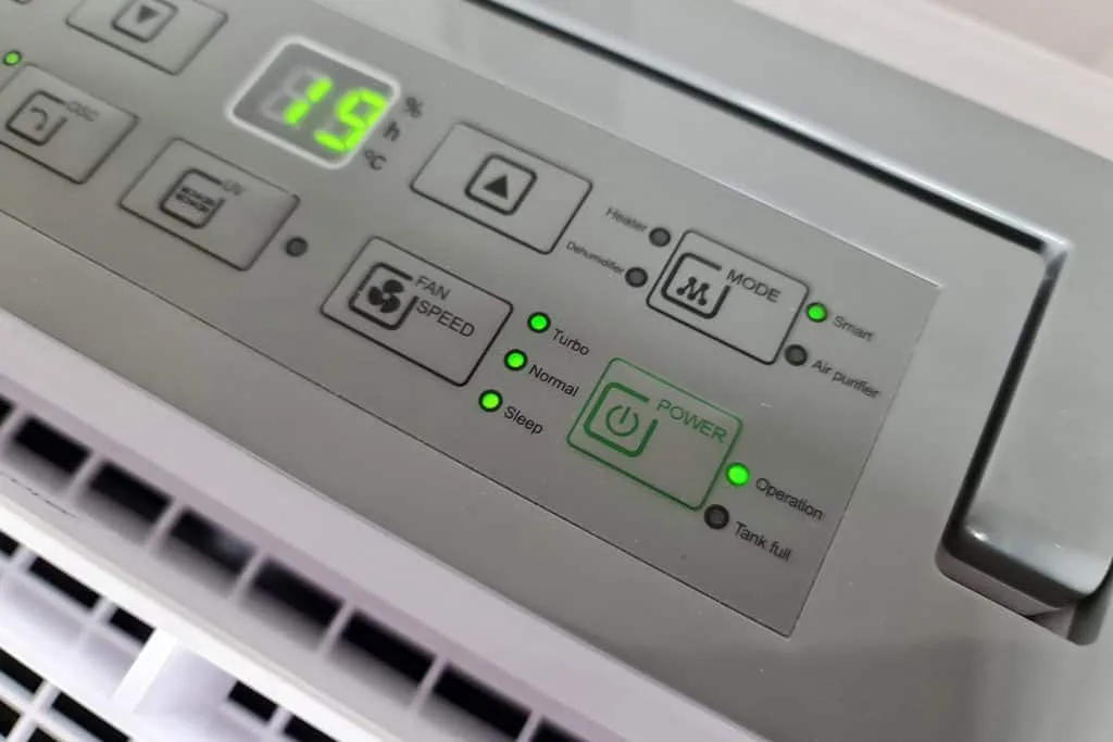 dehumidifier humidistat setting