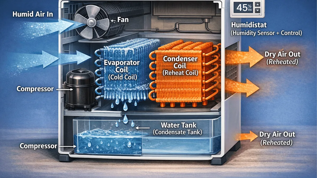 dehumidifier internal components