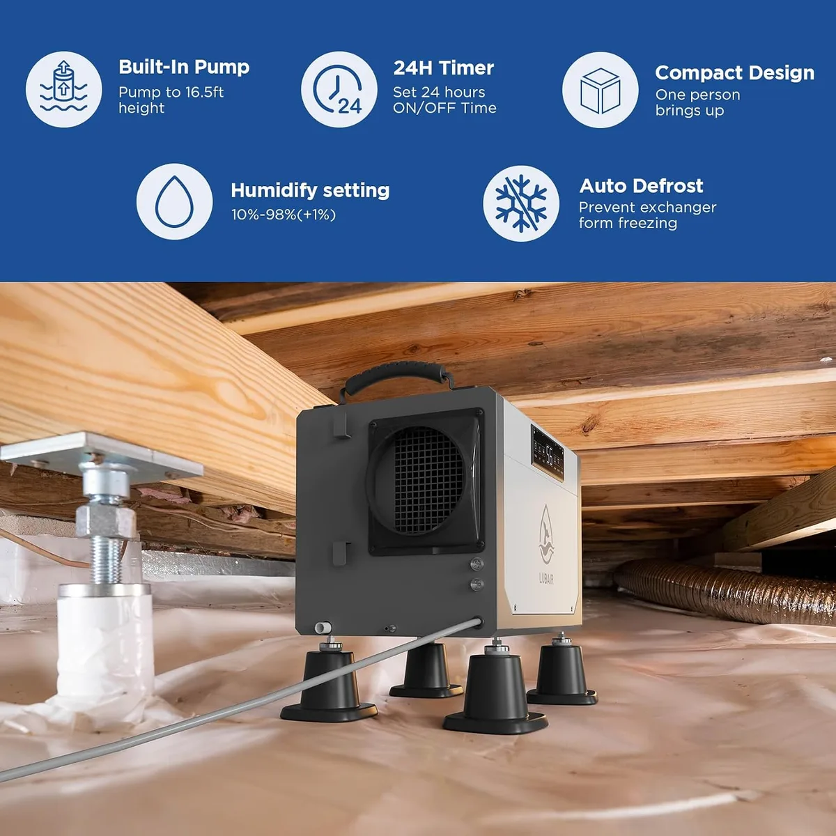 dehumidifier leveling legs adjustment