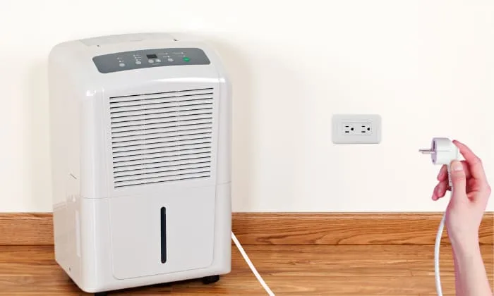 dehumidifier power cord connection