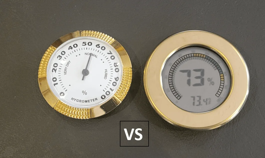 digital vs analog hygrometer