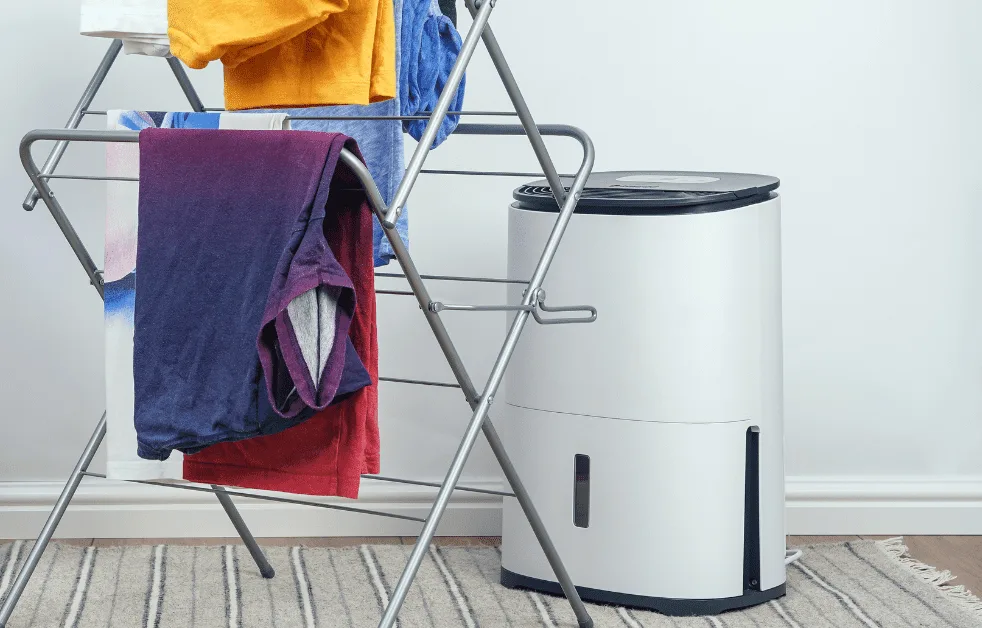 does a dehumidifier help dry laundry indoors