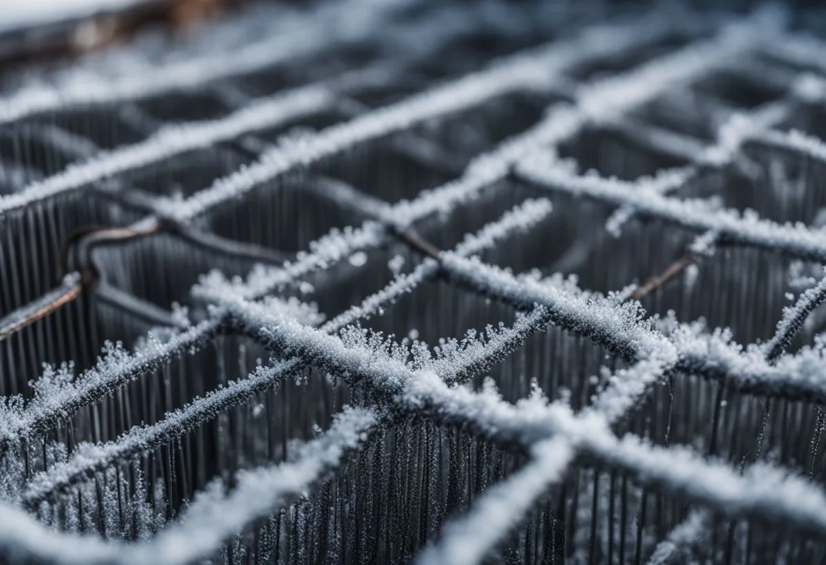 frozen dehumidifier coils