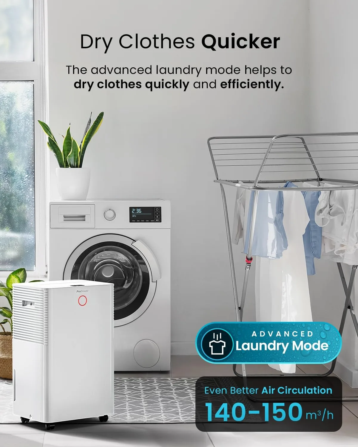 how much water does a dehumidifier remove when drying clothes