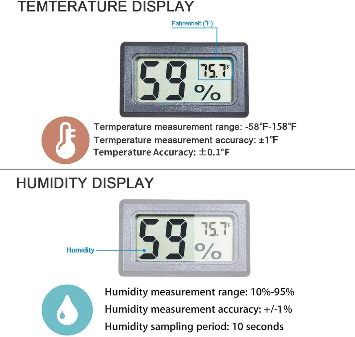 humidistat hygrometer reading