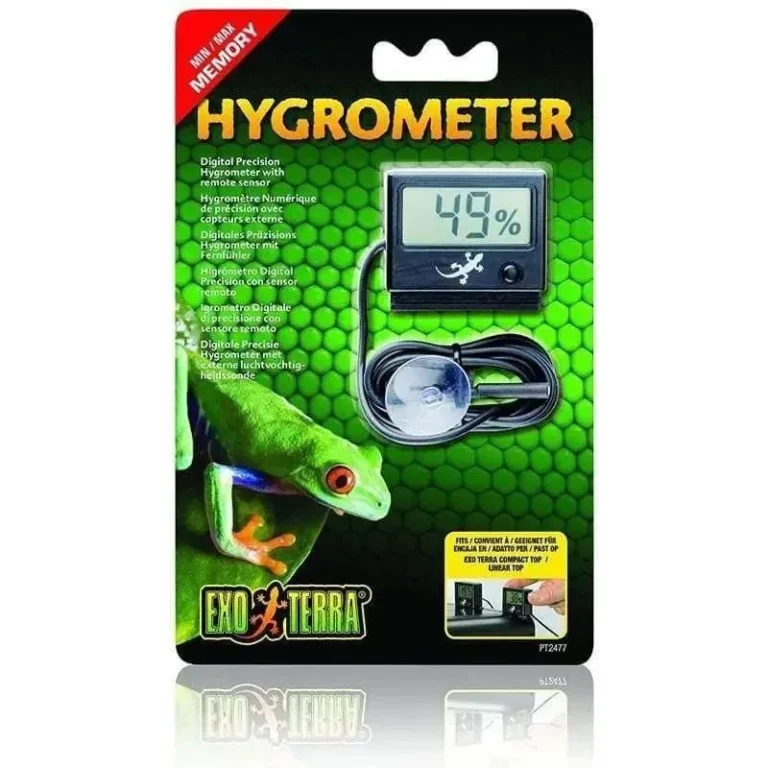 hygrometer in large reptile enclosure