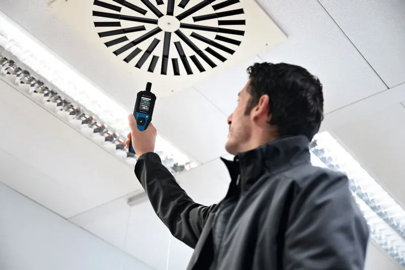 hygrometer placement HVAC vent