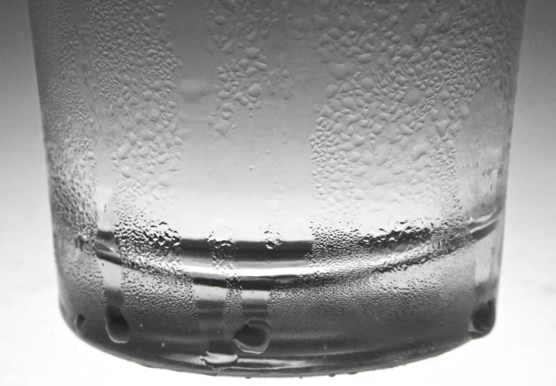 ice glass condensation test