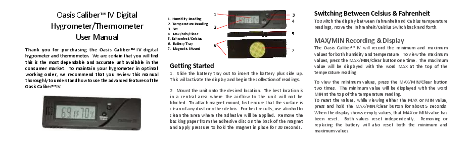 LL error code hygrometer