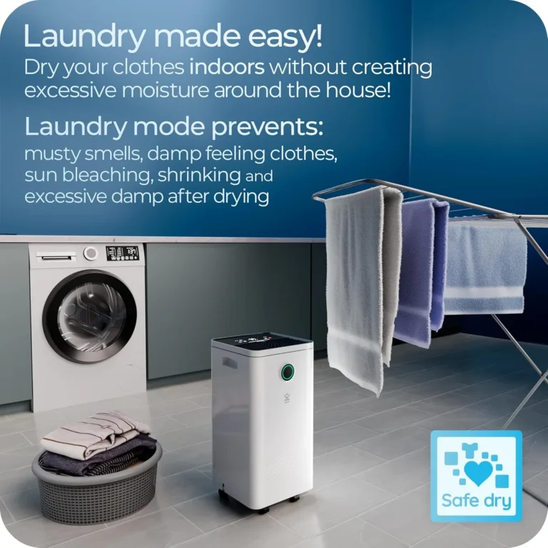 should windows be closed when drying clothes with a dehumidifier