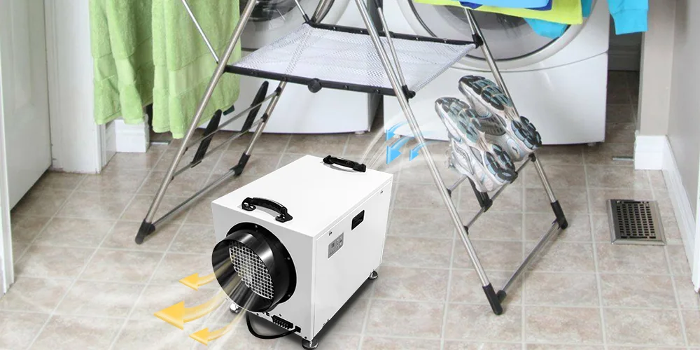 step by step dehumidifier laundry setup