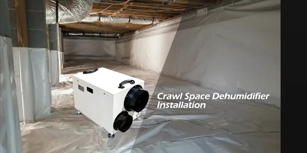 where should a dehumidifier be placed in a crawl space
