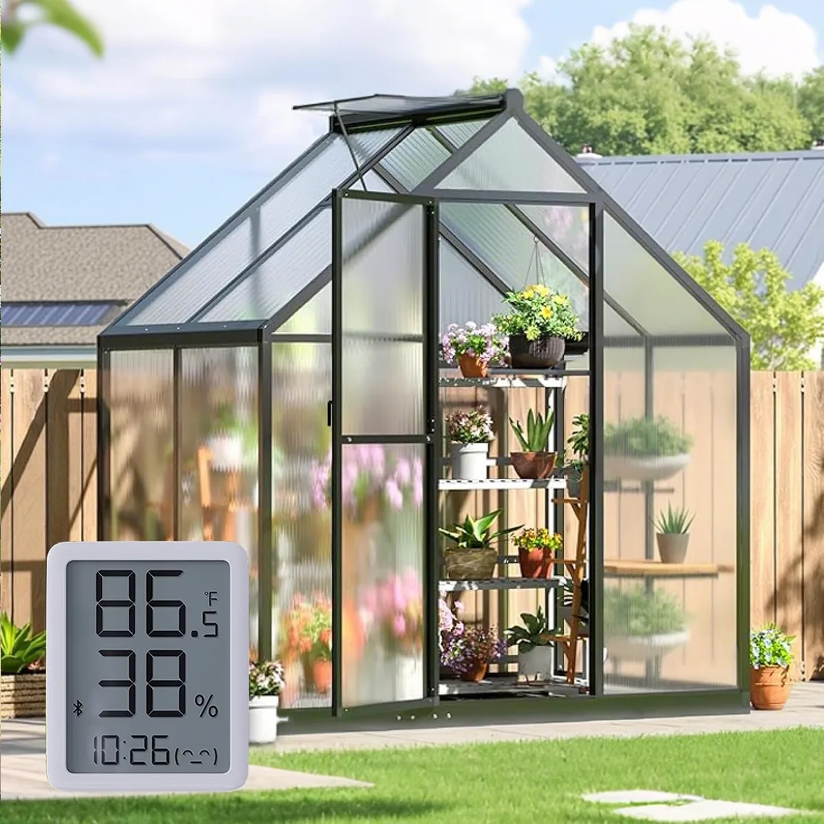 where to place a hygrometer in a greenhouse