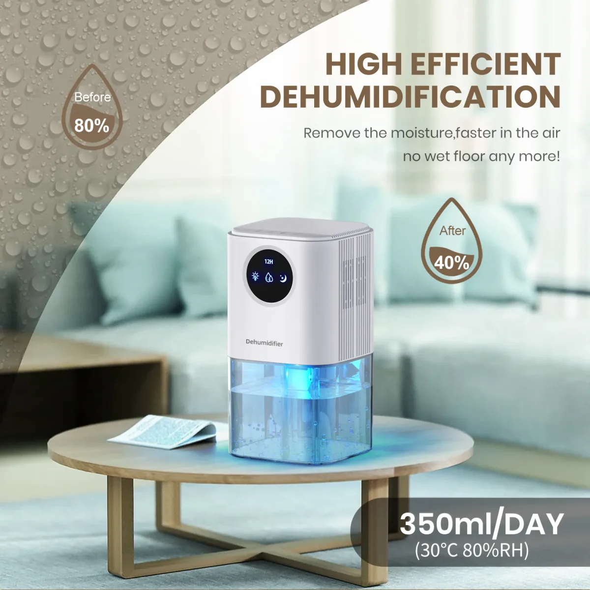 why is my bathroom still humid with a dehumidifier